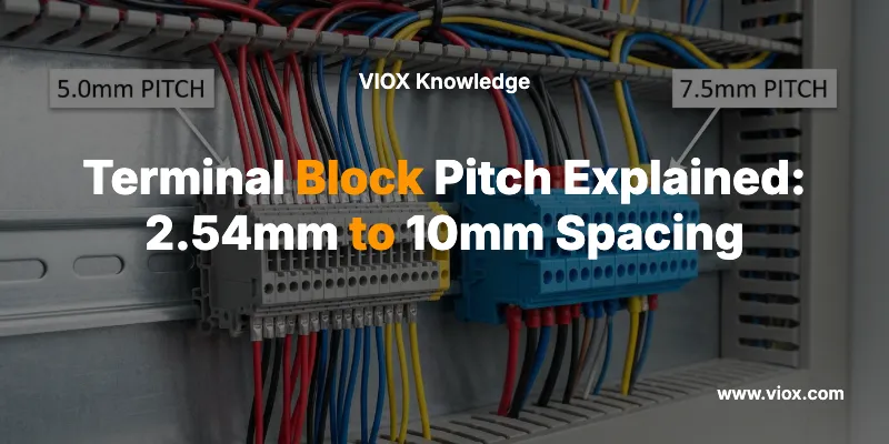 터미널 블록 피치 설명: 2.54mm ~ 10mm 간격