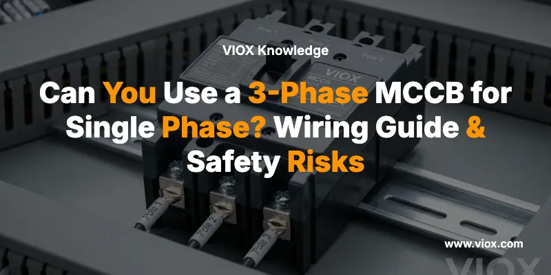 คุณสามารถใช้ MCCB 3 เฟสสำหรับเฟสเดียวได้หรือไม่? คู่มือการเดินสายและความเสี่ยงด้านความปลอดภัย