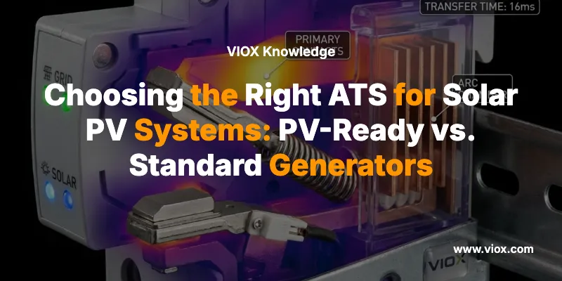 A megfelelő ATS kiválasztása napelemes rendszerekhez: PV-Ready vs. standard generátorok