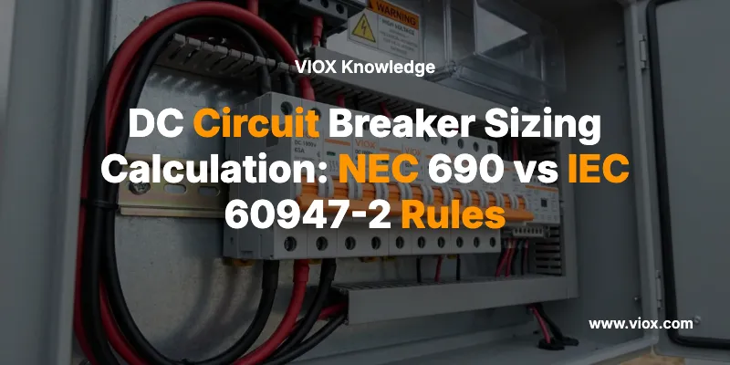 Dimenzování DC jističe: Pravidla NEC 690 vs IEC 60947-2