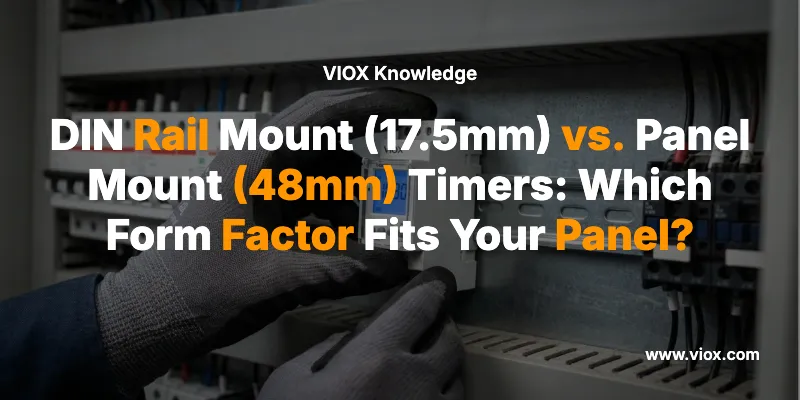 DIN Rayı Montajı (17,5mm) ve Pano Montajı (48mm) Zamanlayıcılar: Hangi Form Faktörü Panelinize Uygun?