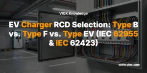EV Charger RCD Selection: Type B vs. Type F vs. Type EV (IEC 62955 & IEC 62423)