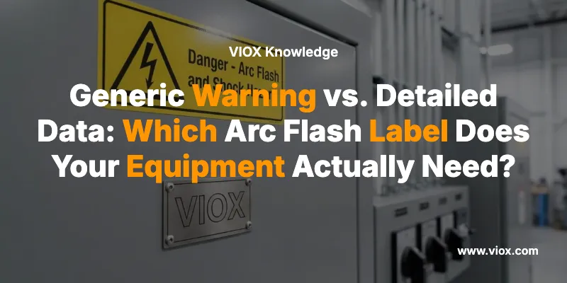 일반 경고 대 상세 데이터: 귀하의 장비에는 어떤 아크 플래시 라벨이 실제로 필요합니까?