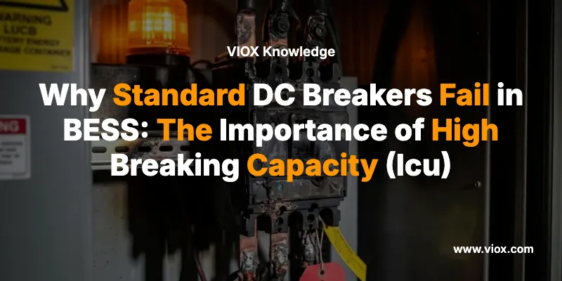 BESS에서 표준 DC 회로 차단기가 실패하는 이유: 높은 차단 용량(Icu)의 중요성
