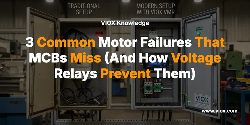 MCBが見逃す3つの一般的なモーター故障（および電圧リレーがどのようにそれらを防ぐか）