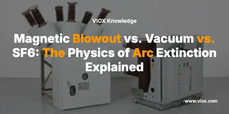 Sopro Magnético vs. Vácuo vs. SF6: A Física da Extinção de Arco Explicada