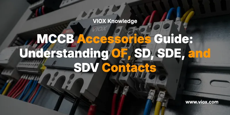 MCCBアクセサリガイド：OF、SD、SDE、SDV接点の理解
