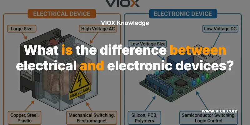 Qual è la differenza tra dispositivi elettrici ed elettronici?