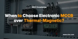 전자식 MCCB를 열 자기식 대신 선택해야 하는 경우?