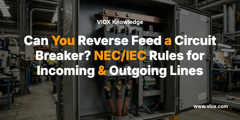 Μπορείτε να τροφοδοτήσετε αντίστροφα έναν αυτόματο διακόπτη κυκλώματος; Κανόνες NEC/IEC για γραμμές εισερχόμενων & εξερχόμενων.