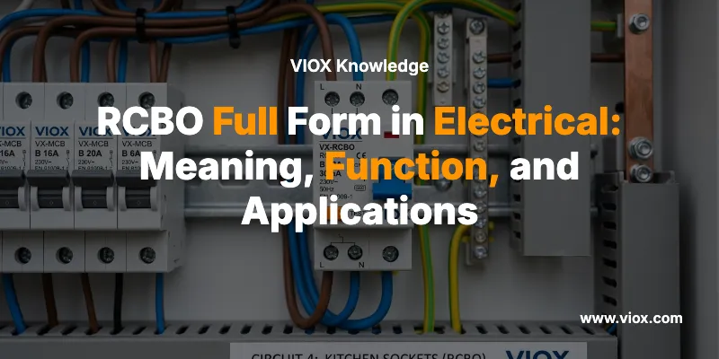 RCBO in Elettrotecnica: Significato, Funzionamento e Applicazioni