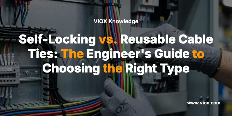 Self-Locking vs. Reusable Cable Ties: The Engineer's Guide to Choosing the Right Type