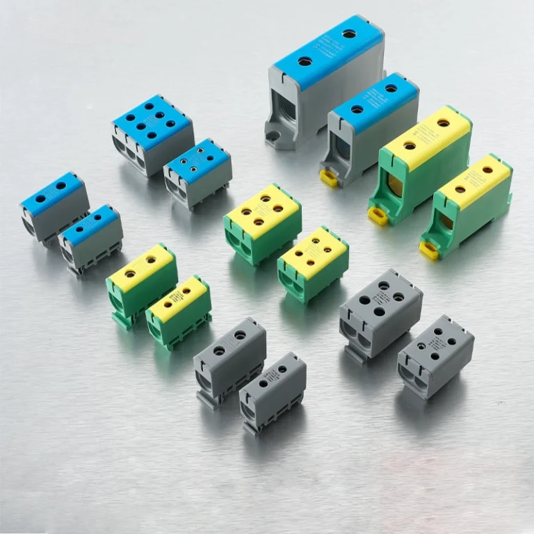 UTJ5 Rail Type Junction Box Series | High Current DIN Rail Terminal Blocks | VIOX