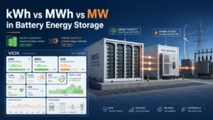 kWh vs MWh vs MW in Battery Energy Storage: C-Rate, P-Rate, SOC, SOH, and DOD Explained