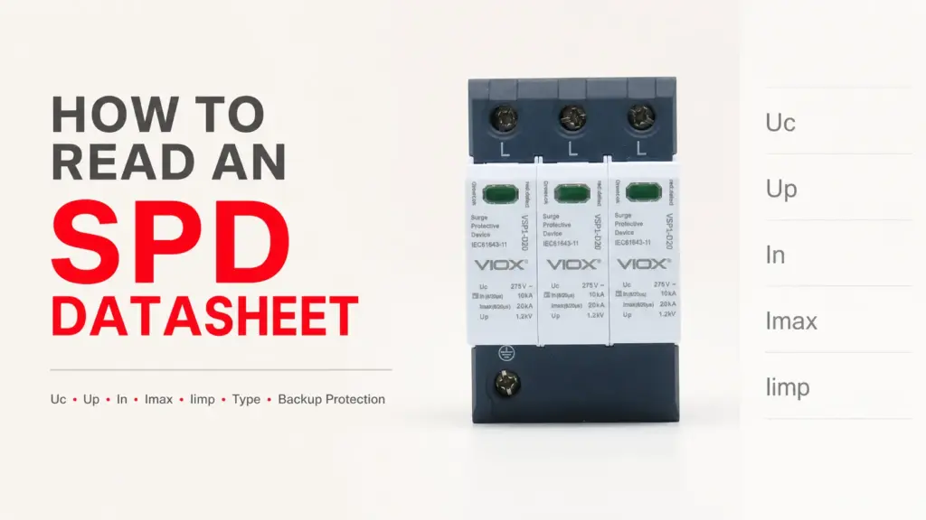 ow to Read an SPD Datasheet: Uc, Up, In, Imax, Iimp, Type, and Backup Fuse Explained