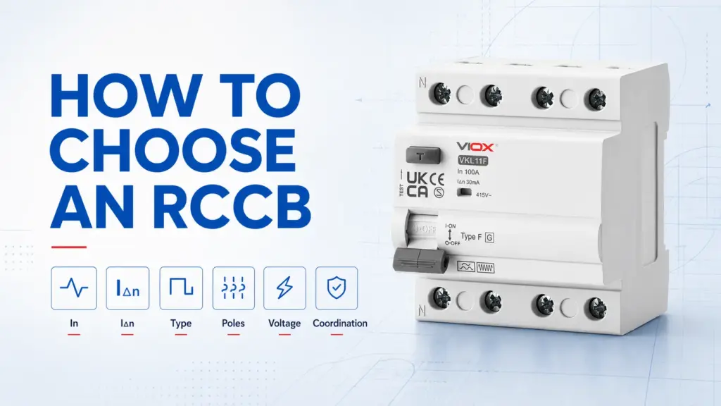 How to Choose an RCCB: Ratings, Type & Poles
