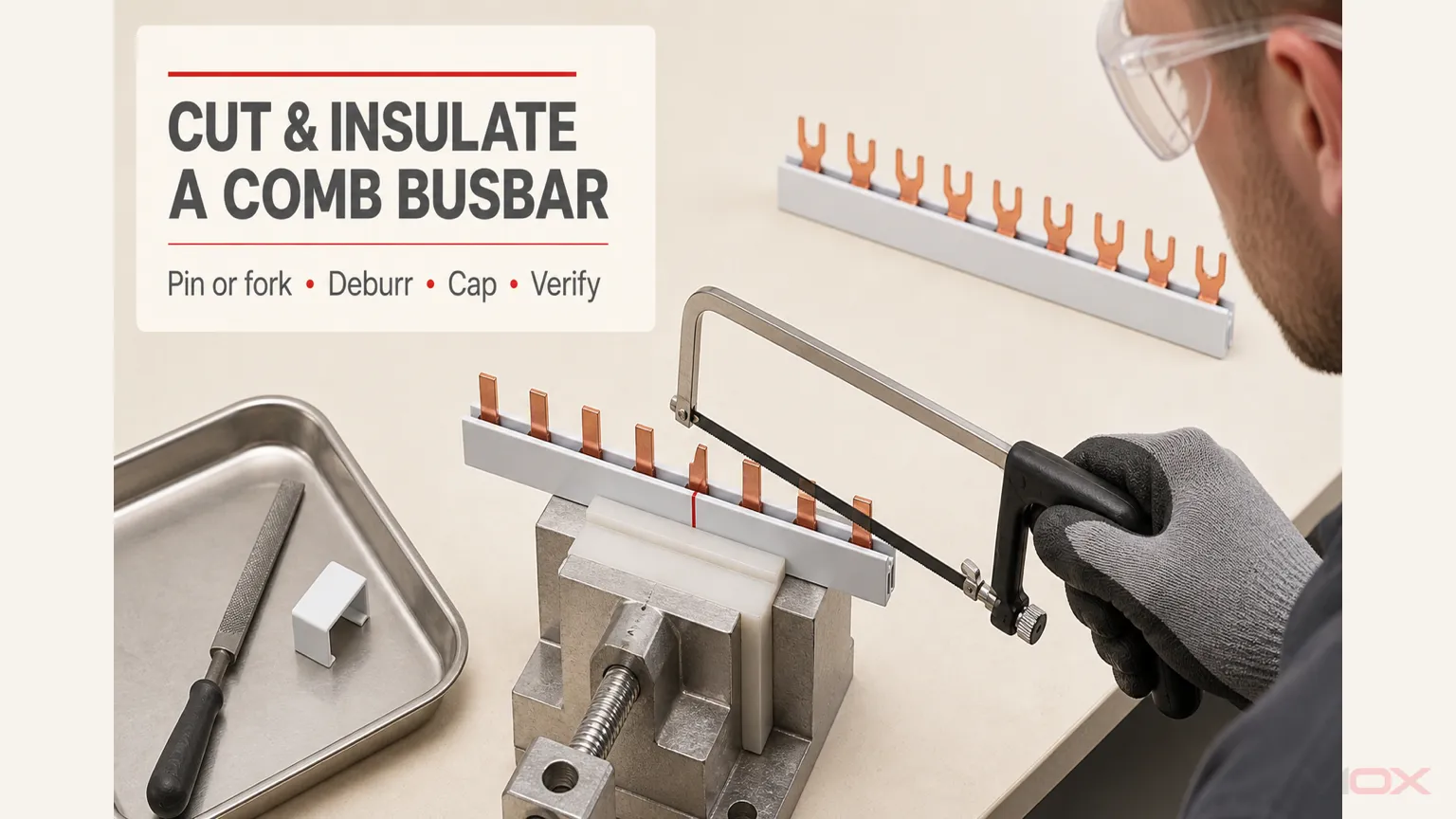 How to Cut and Insulate a Comb Busbar Correctly