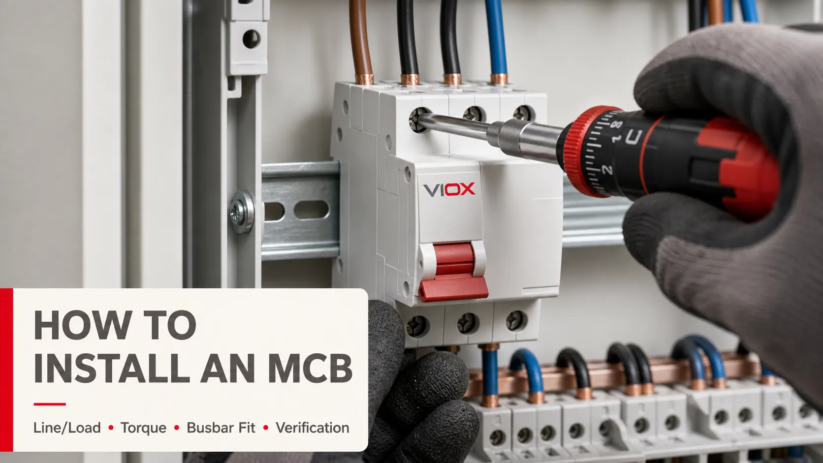 How to Install an MCB: Wiring, Torque & Verification