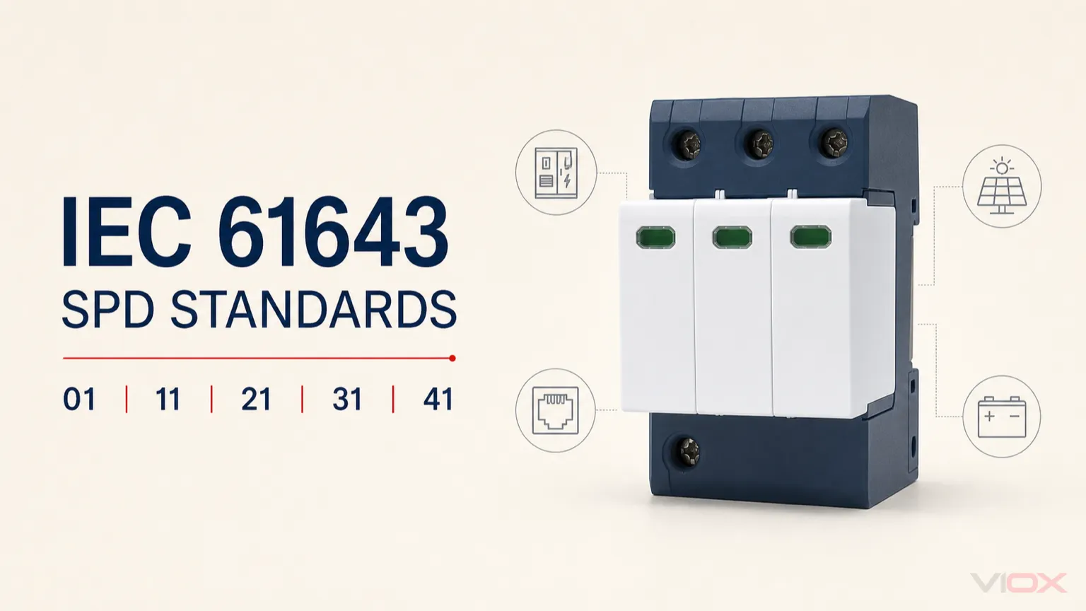 IEC 61643 SPD Standards: Parts 01, 11, 21, 31 & 41