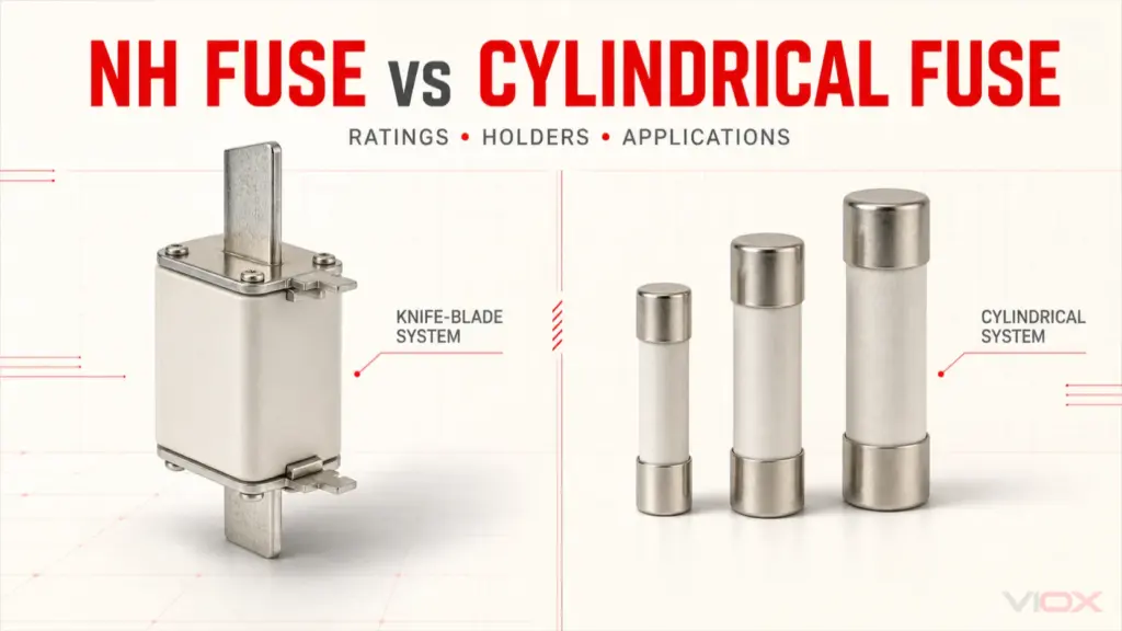 NH (Knife-Blade) Fuse vs Cylindrical Fuse: Ratings, Holders, and Applications