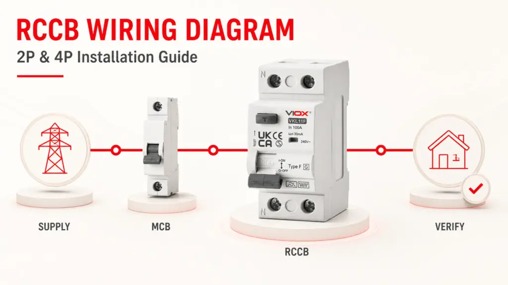 How to Wire an RCCB: 2-Pole and 4-Pole Wiring Diagrams