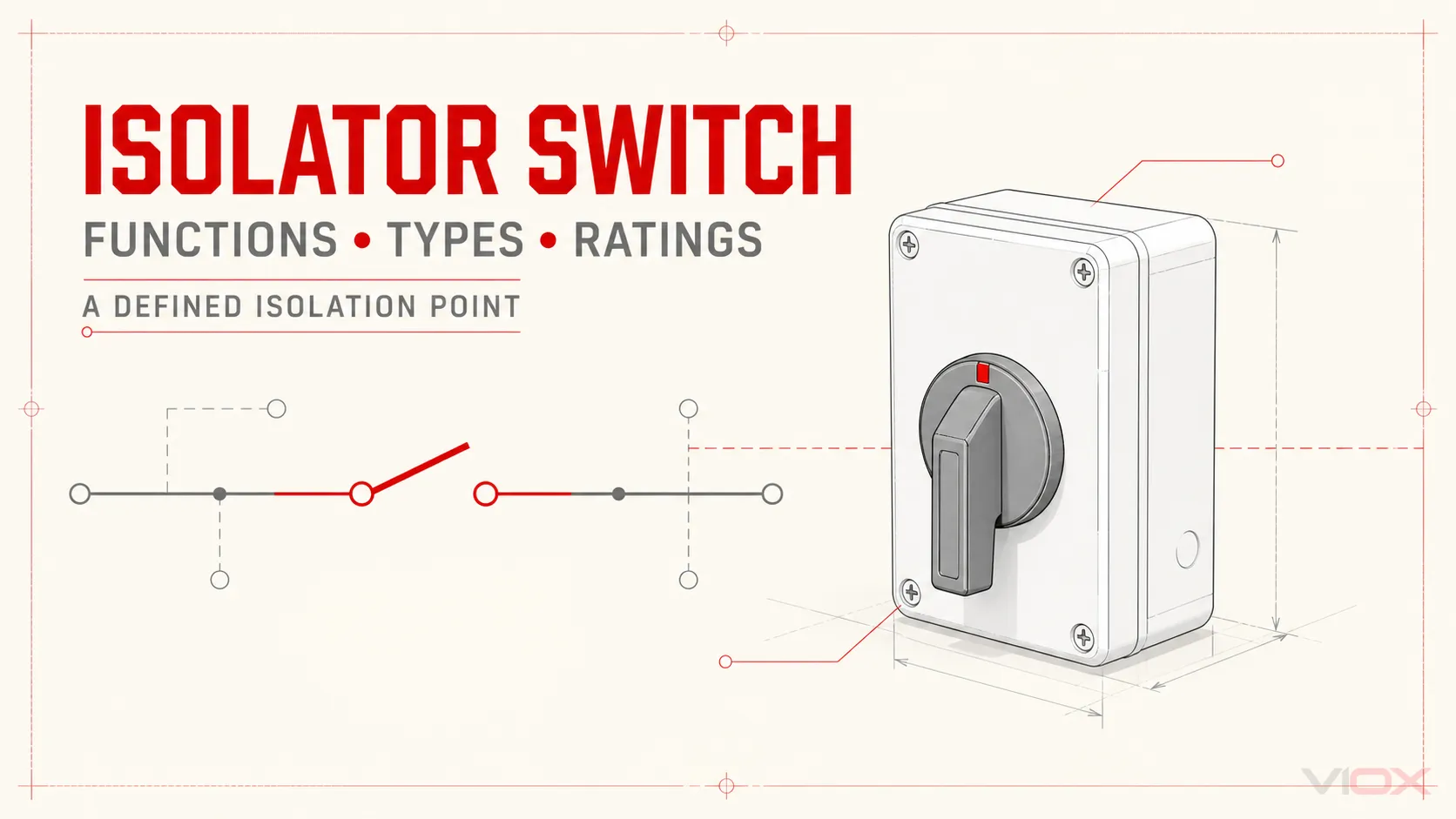 What Is an Isolator Switch? Types, Uses & Ratings