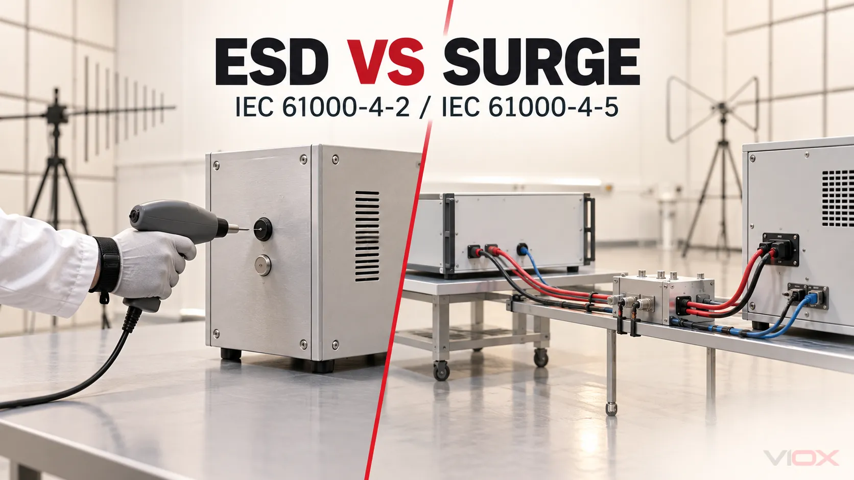 ESD vs surge