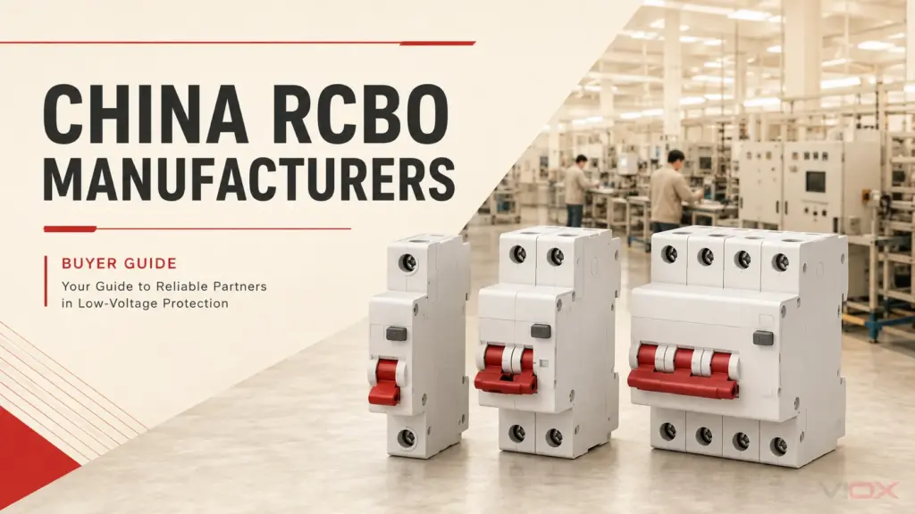 Top 10 RCBO Manufacturers in China: 2026 Buyer Guide