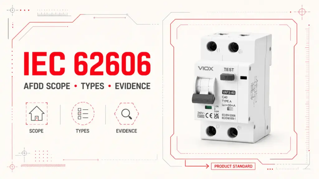 Piawaian IEC 62606 AFDD: Skop, Jenis & Bukti