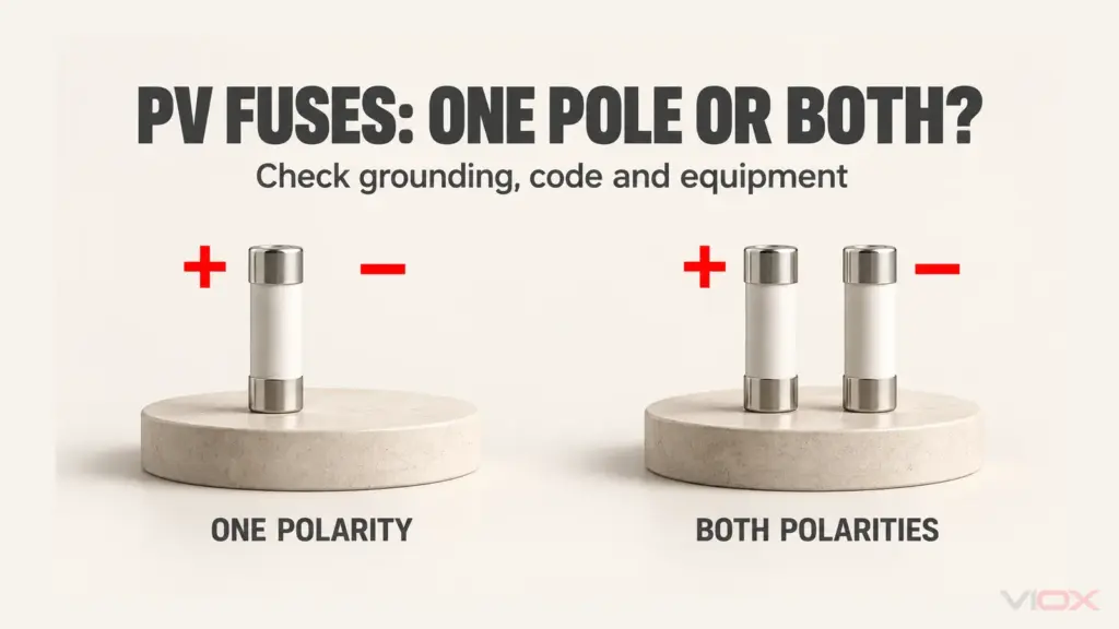 PV Combiner Box Fuses: Positive Only or Both Poles