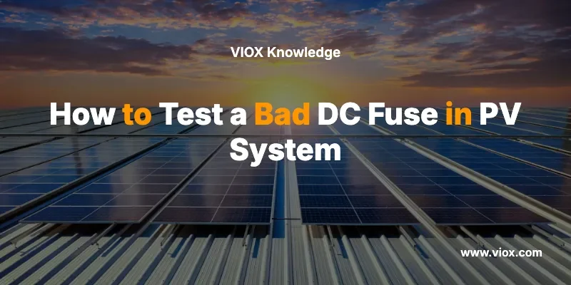 How to Test a Bad DC Fuse in PV System