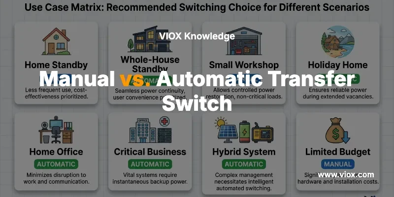 Chave de Transferência Manual vs. Automática