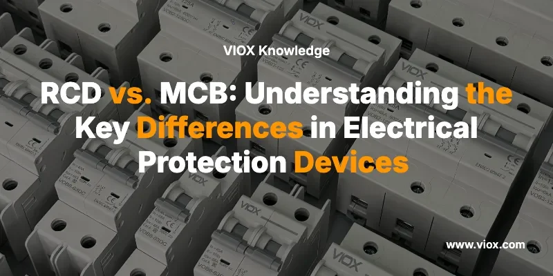 RCD vs. MCB: Understanding the Key Differences in Electrical Protection Devices