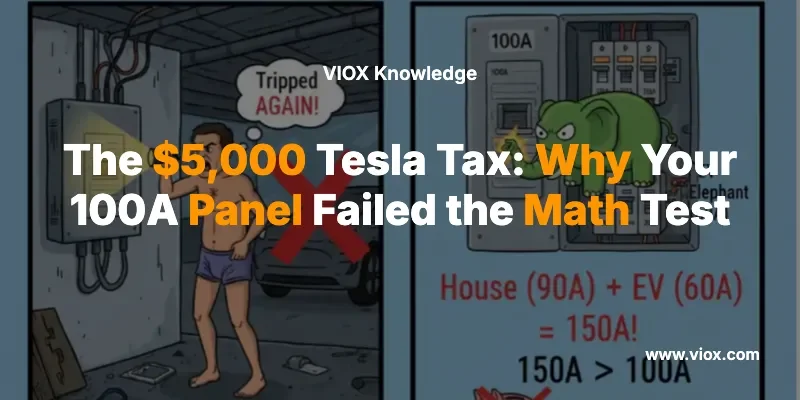 The $5,000 Tesla Tax: Why Your 100A Panel Failed the Math Test