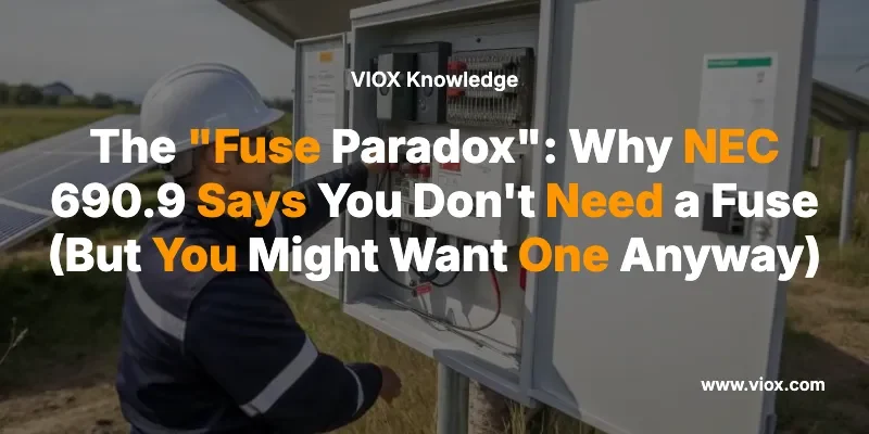 The "Fuse Paradox": Why NEC 690.9 Says You Don't Need a Fuse (But You Might Want One Anyway)