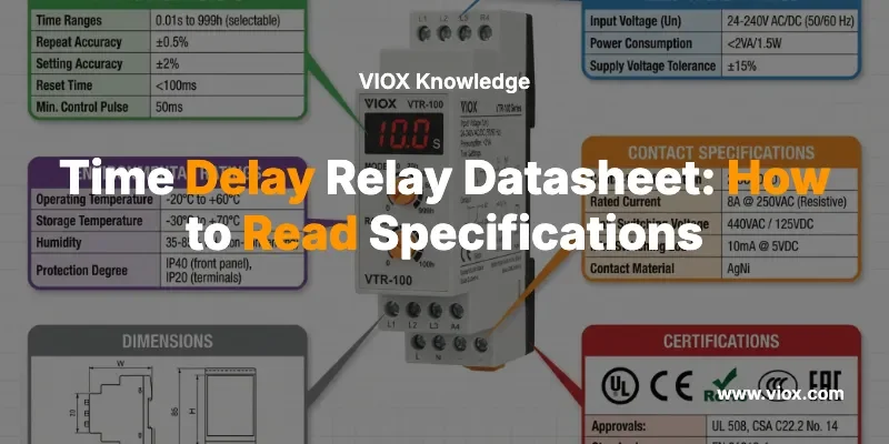 Time Delay Relay Datasheet: How to Read Specifications