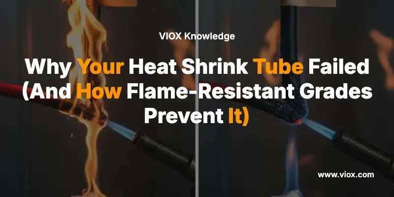 Why Your Heat Shrink Tube Failed (And How Flame-Resistant Grades Prevent It)